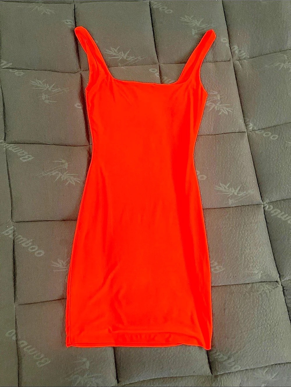 Fashion Nova Mini Dress in neon orange Size Small Like New